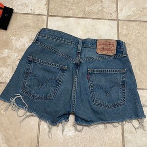 Levi Jean cutoff shorts